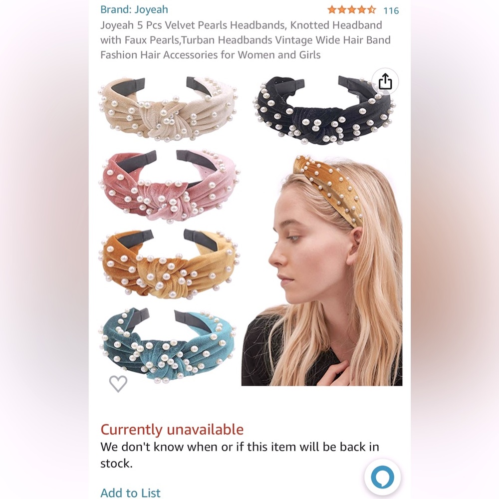 Pearl headbands